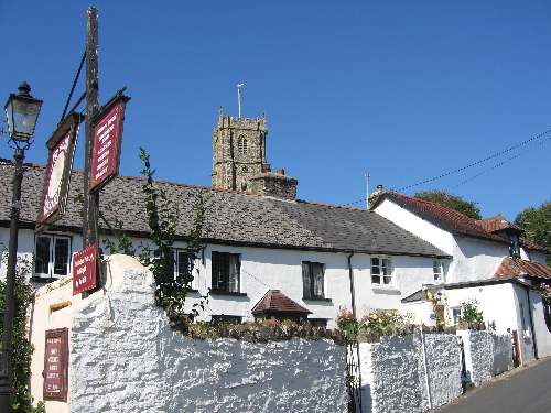 Cottages next door to the pub.
