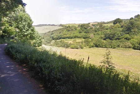 Over looking the fields.